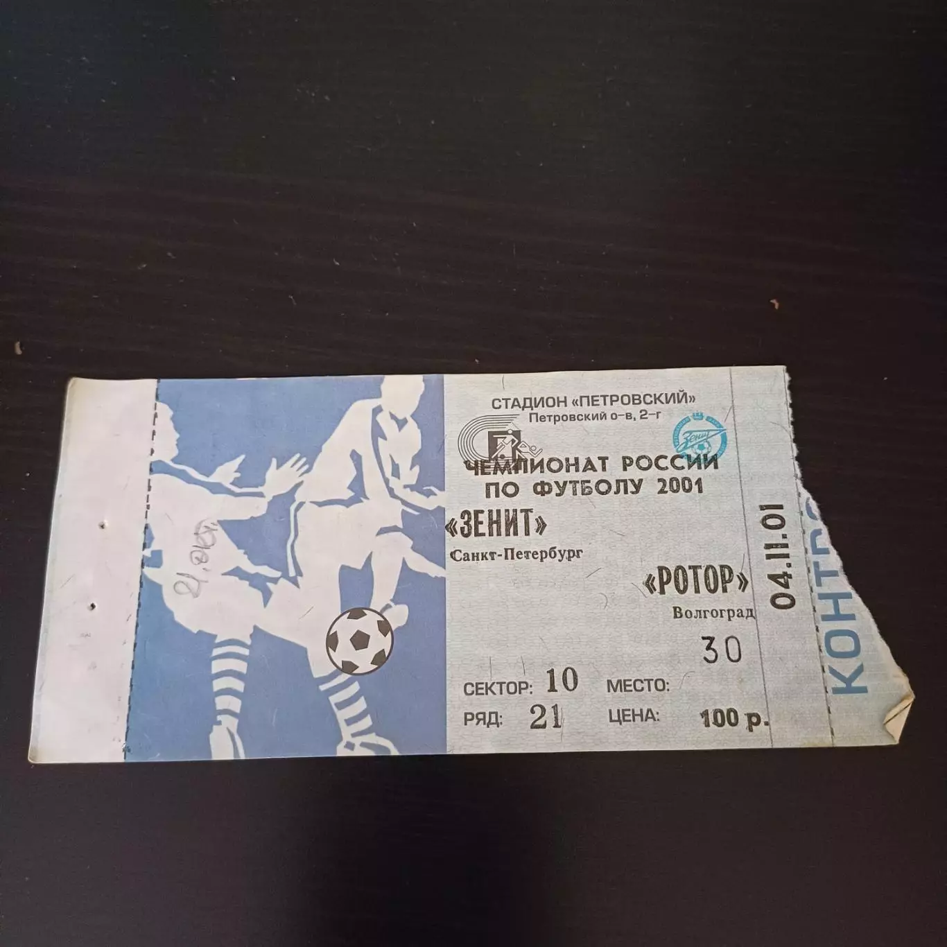 Зенит - Ротор 2001