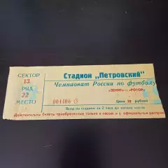 Зенит - Ротор 1999
