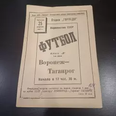 Торпедо (Таганрог) - Воронеж 1957