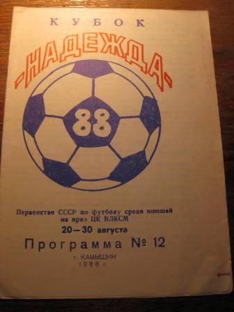 Кубок Надежда Камышин 1988