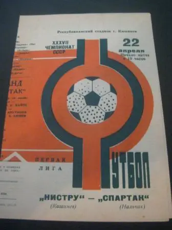 Нистру - Спартак (Нальчик) 1975
