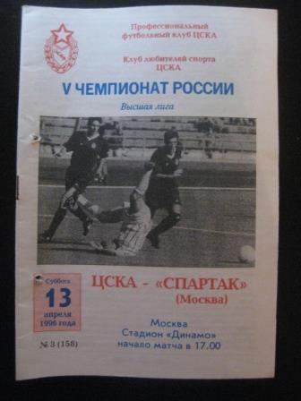 Цска - Спартак 1996