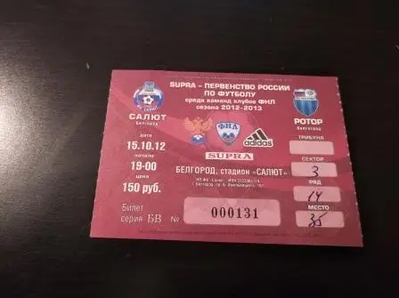 Салют - Ротор 2012