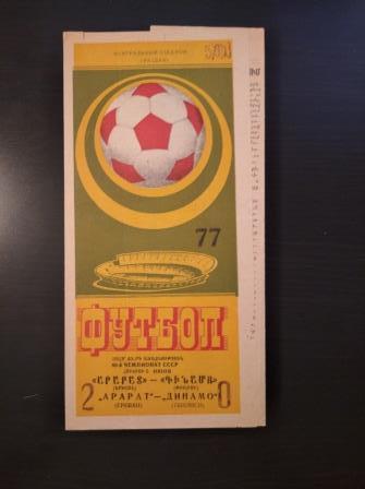 Арарат - Динамо (Тбилиси) 1977