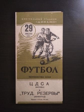 ЦДСА - Трудовые резервы 1955