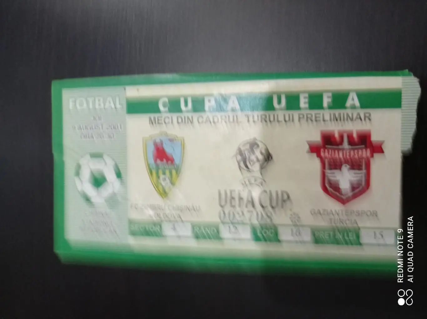 Зимбру - Газиантепспор 2001