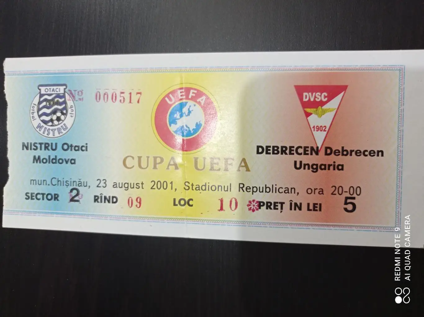 Нистру - Дебрецен 2001