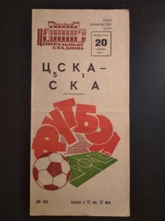 Цска - Ска 1970