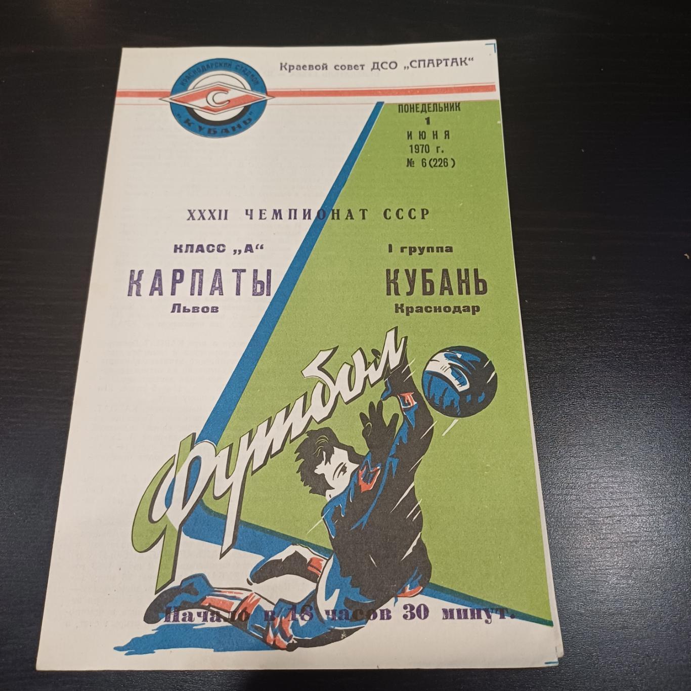 Кубань - Карпаты 1970