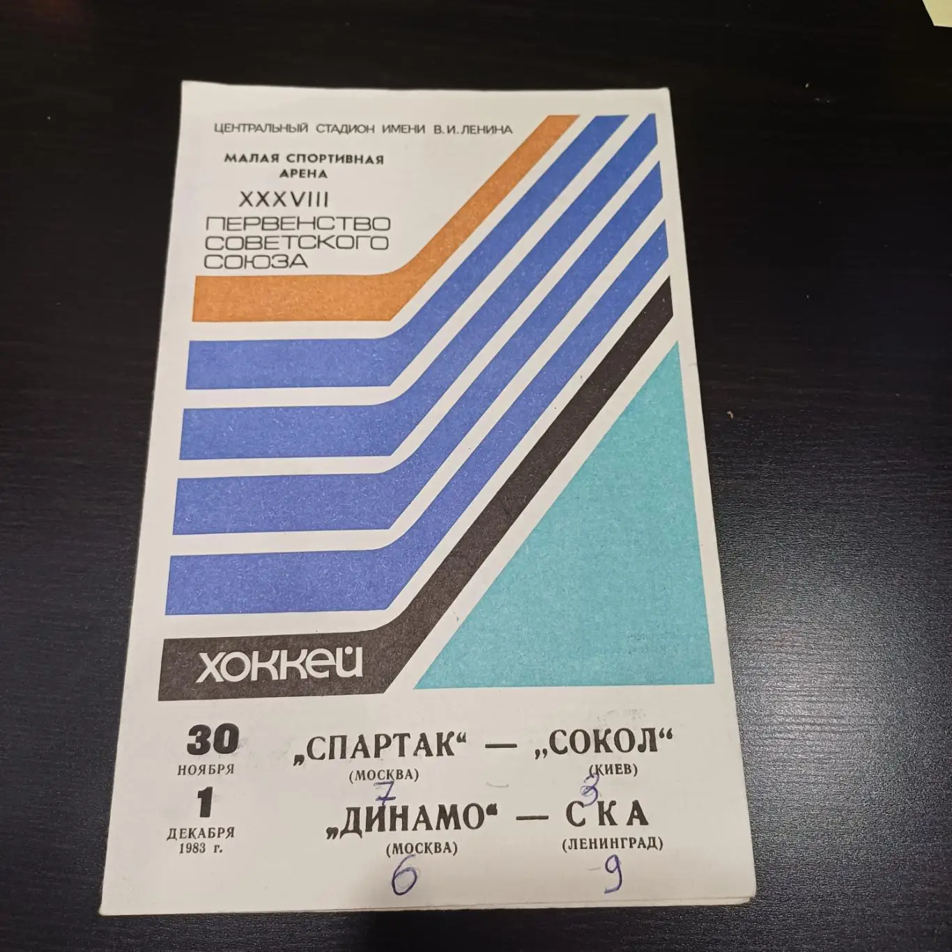 Динамо (Москва) - Ска/Спартак - Сокол 1983