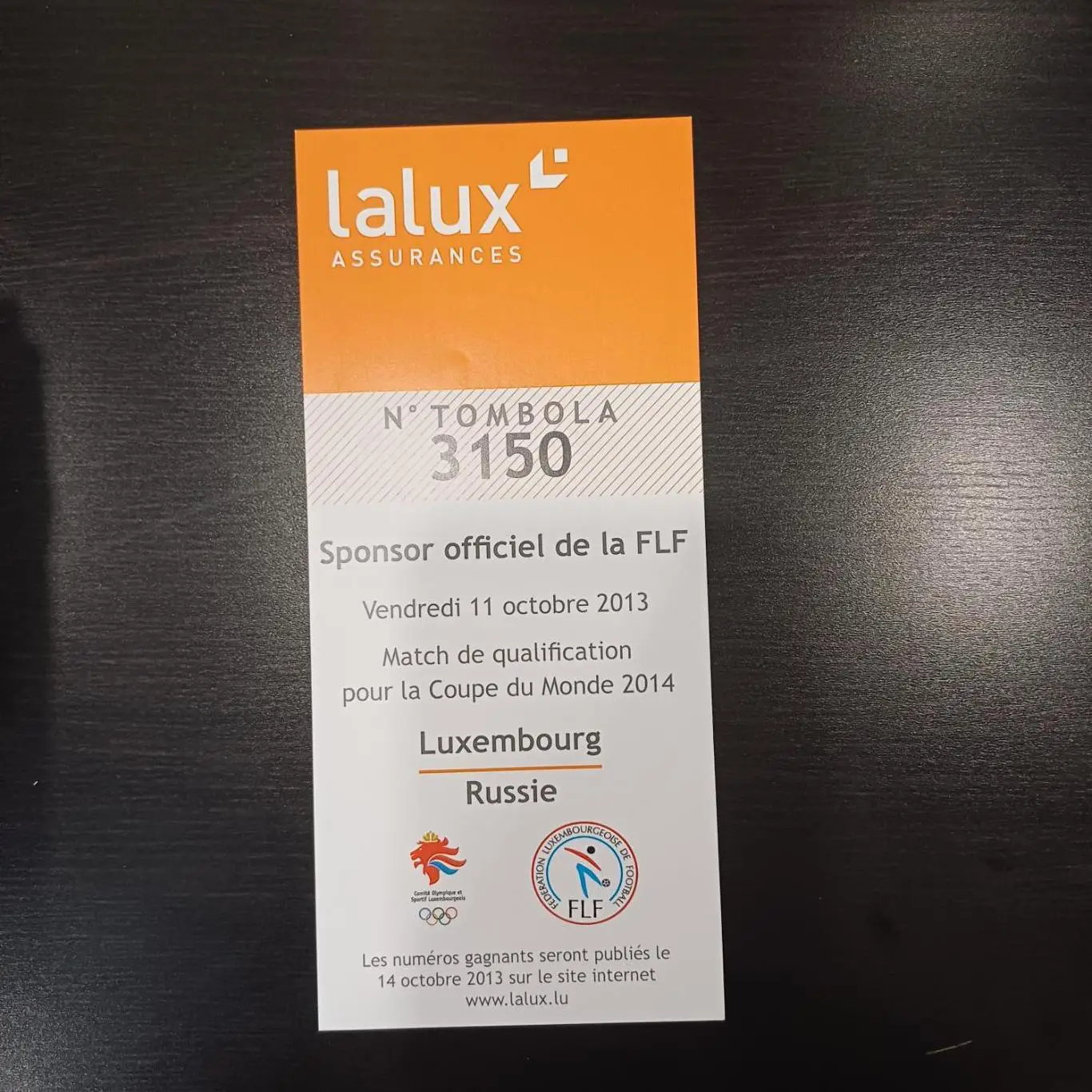 Люксембург - Россия 2013