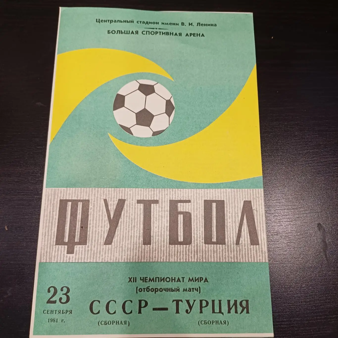 СССР - Турция 1981