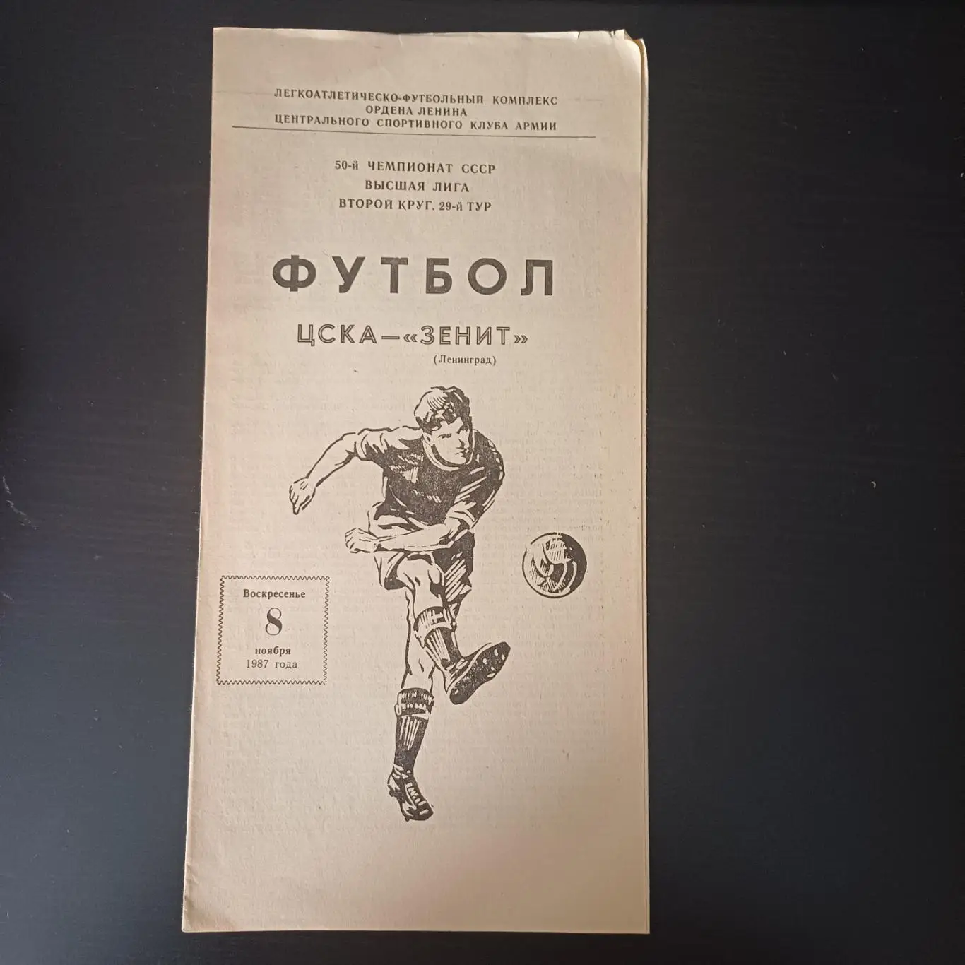 Цска - Зенит 1987