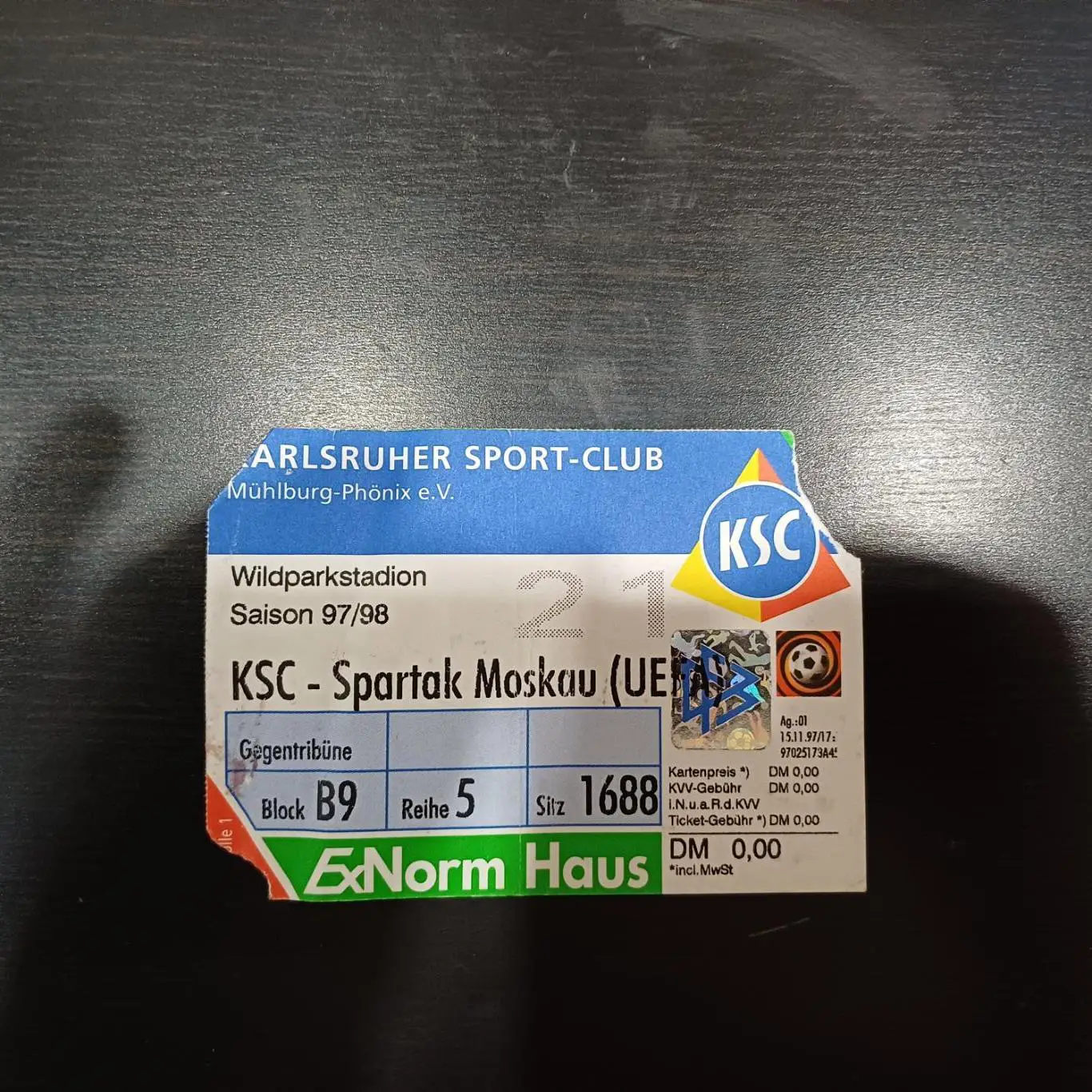 Карлсруэ - Спартак (Москва) 1997