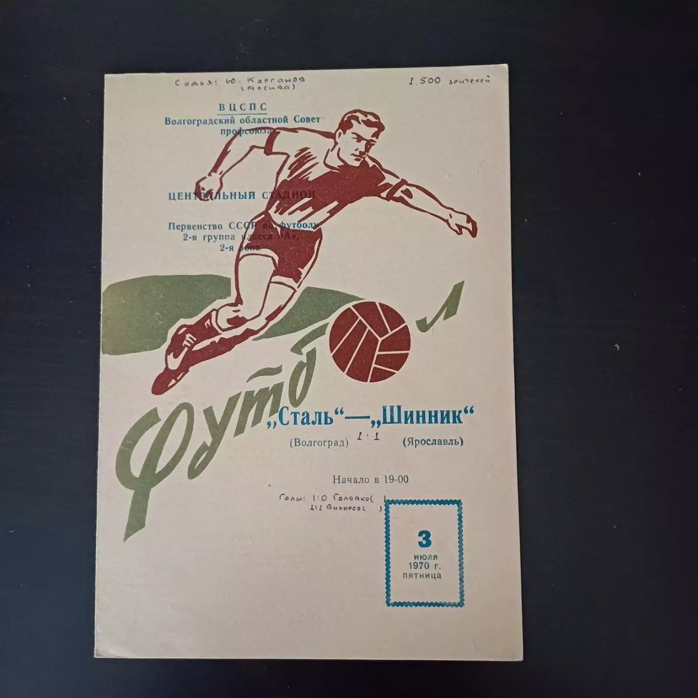 Сталь (Волгоград) - Шинник 1970