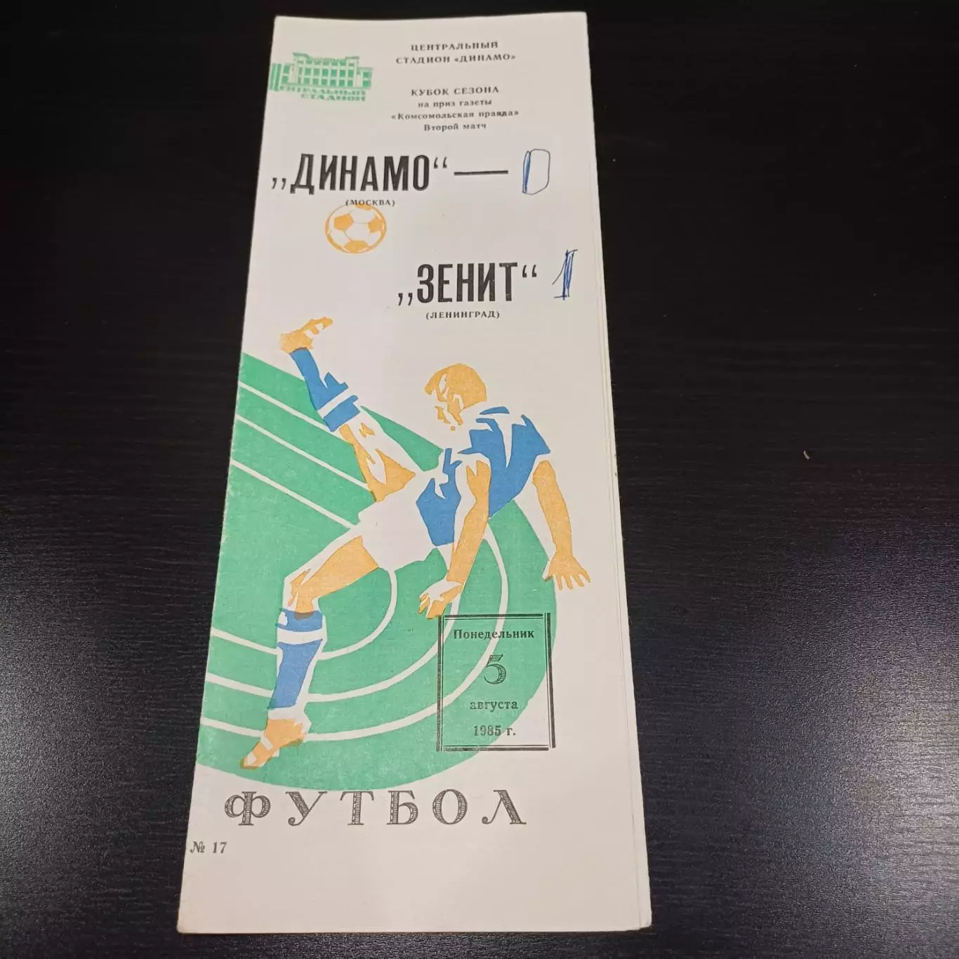 Динамо (Москва) - Зенит 1985 кубок