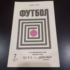 Цска - Динамо (Москва) 1978