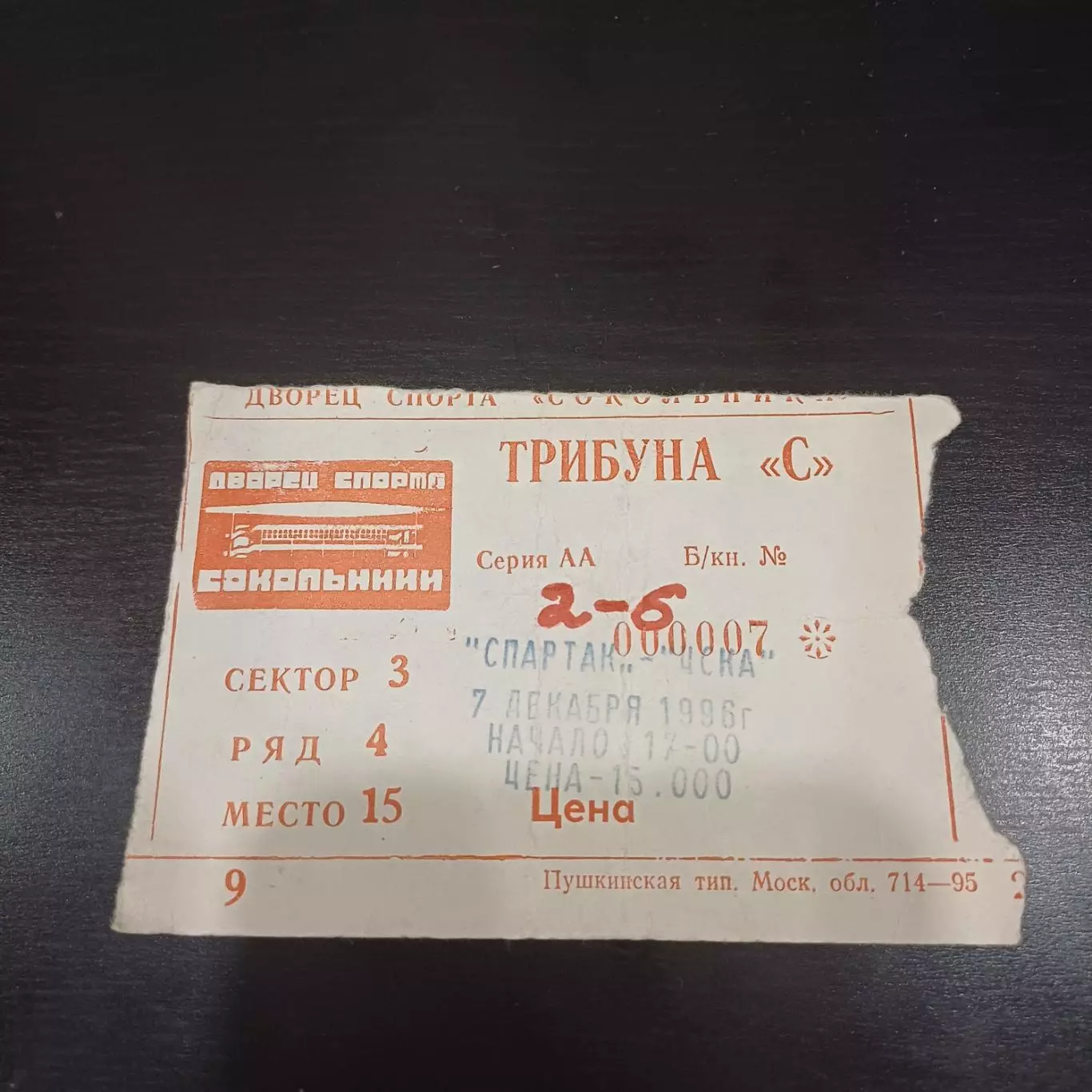 Спартак - Цска 1996