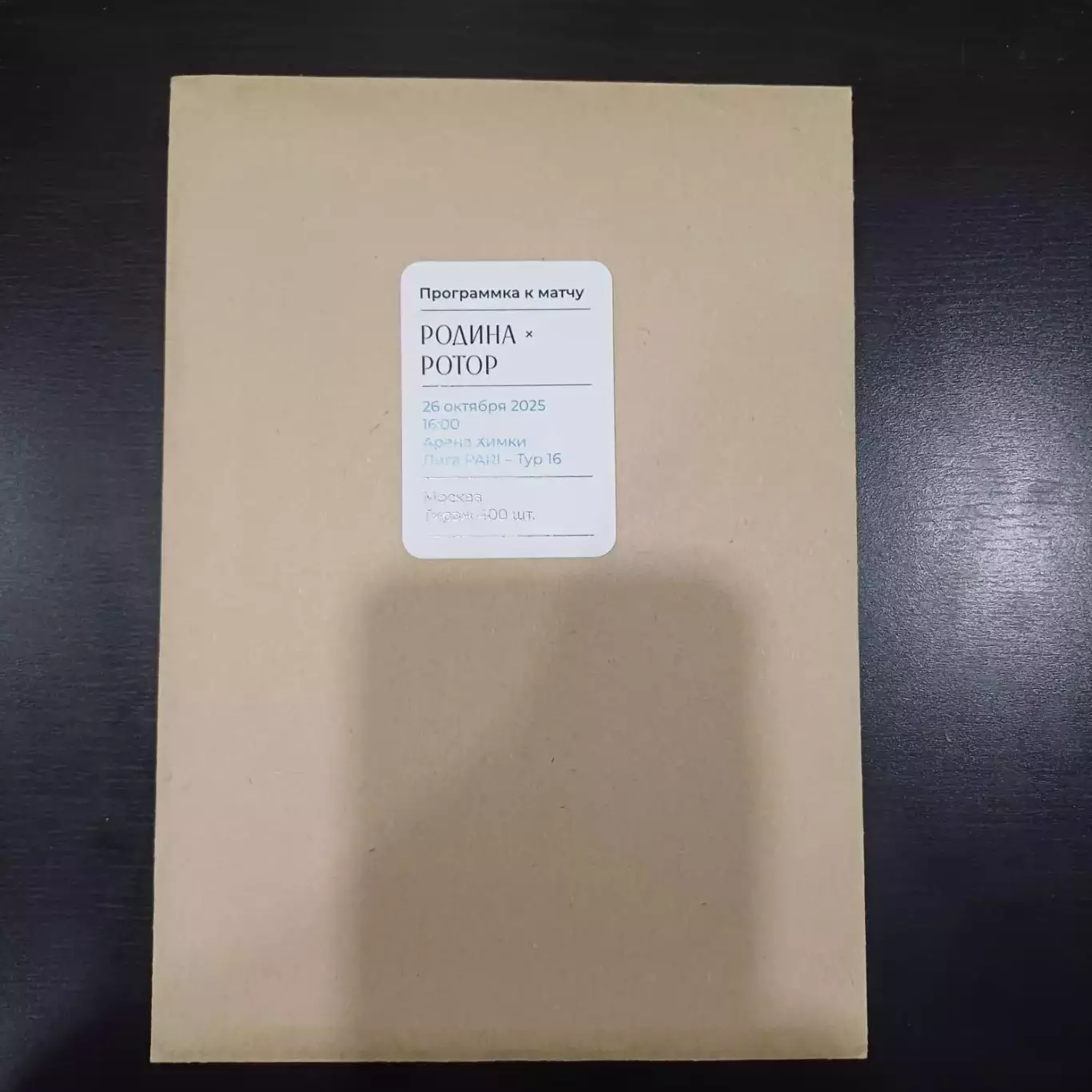 Родина (Москва) - Ротор 2025