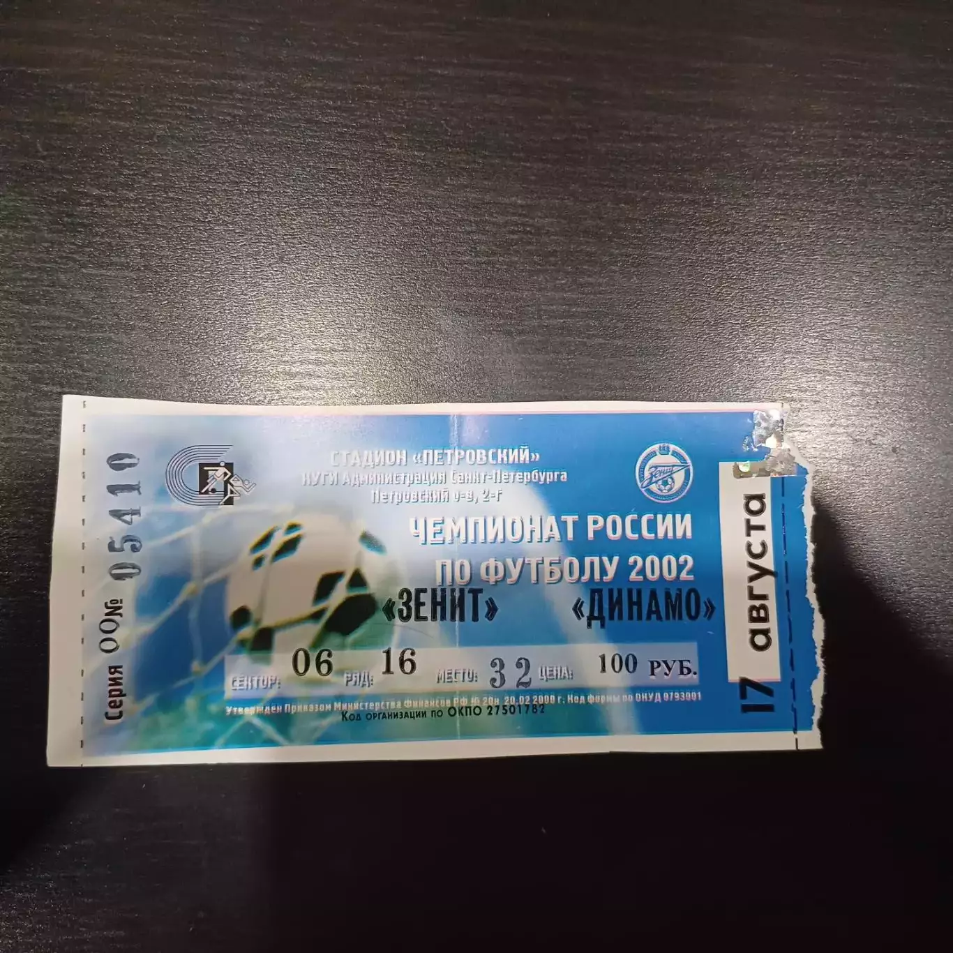 Зенит - Динамо (Москва) 2002