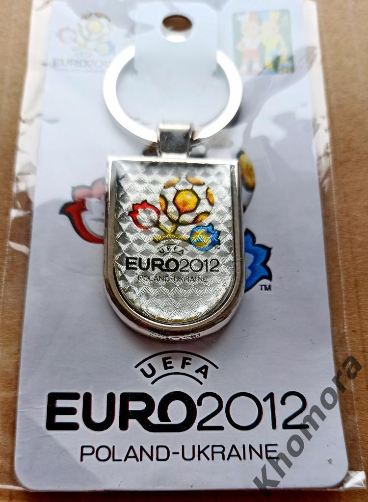 ЕURО-2012 с эмблемой ЧЕ по футболу - брелок сувенирный (металл, кольцо)
