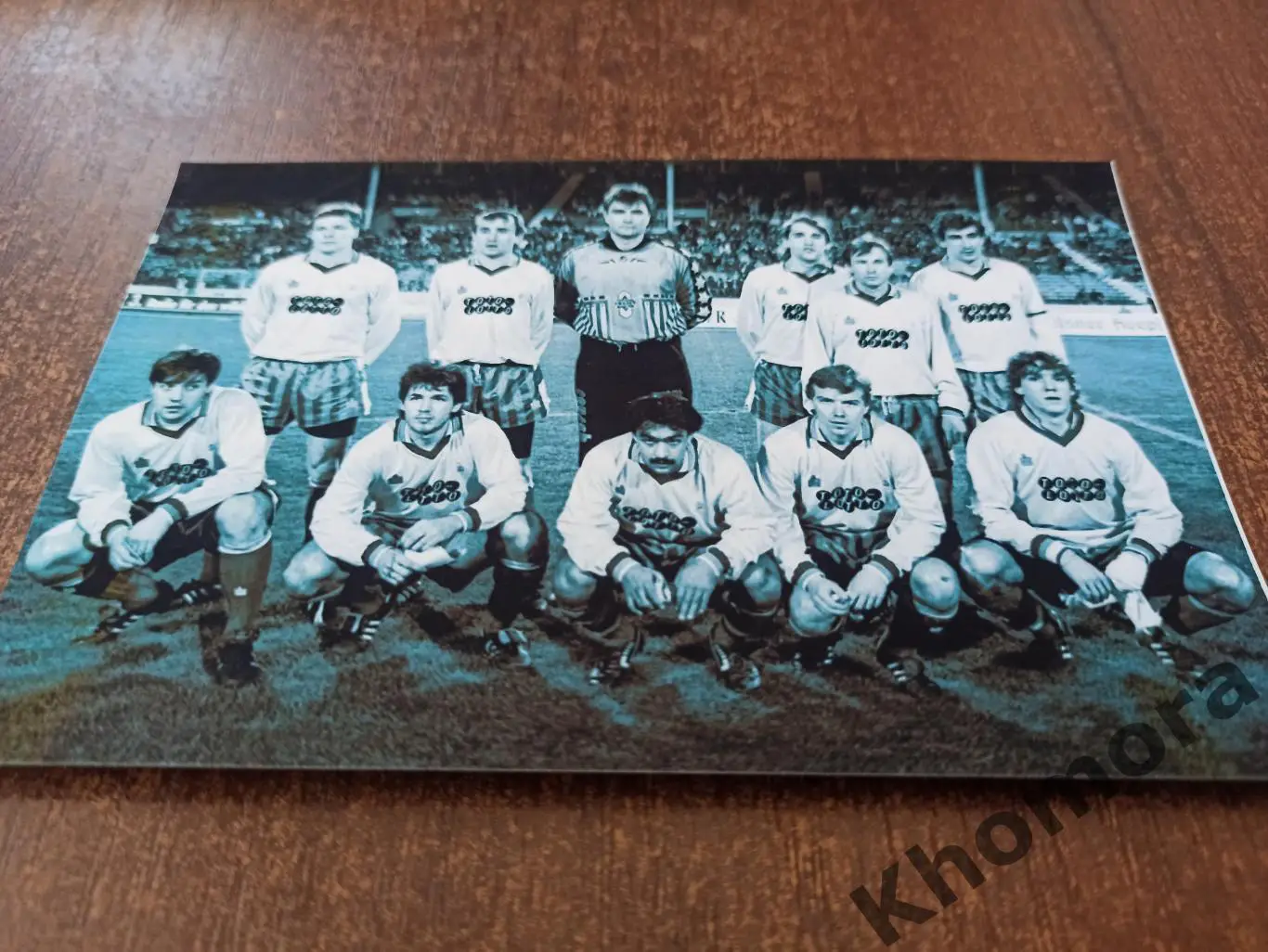 Динамо (Киев) 1991 год - фото перед матчем (размер 10х15 см)