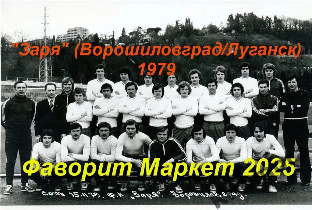 Заря (Ворошиловград/Луганск) 1979 года - командное фото(10х15 см)