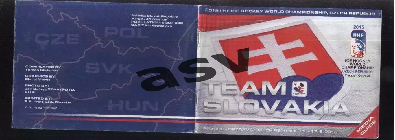 Чемпионат Мира по хоккею / Словакия — 01-17.05.2015 Медиа Гайд