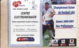 2000 / 2001 Чемпионат Швейцарии Предварительный раунд