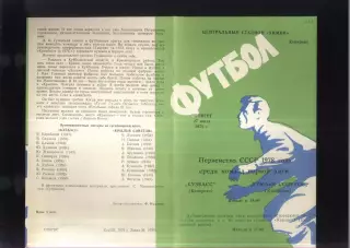 Кузбасс Кемерово - Крылья Советов Самара — 27.07.1978