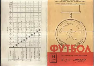 ЦСКА - Динамо Москва — 14.07.1961