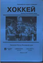 Динамо Москва - Молот Пермь — 23.09.2001