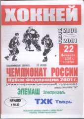 Элемаш Электросталь - ТХК Тверь — 22.02.2001