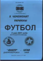 Днепр Днепропетровск - ЦСКА Киев — 05.05.2001