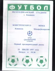 Конструкторул Кишинев Молдова - МПКЦ Мозырь Беларусь — 23.07.1997 Лига Чемпионов