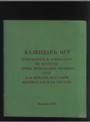 1987 ЦС Динамо Календарь игр