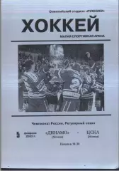 Динамо Москва - ЦСКА — 05.02.2002