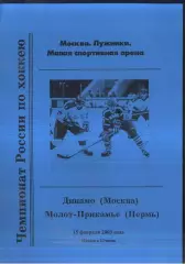 Динамо Москва - Молот-Прикамье Пермь — 15.02.2003