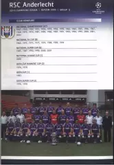2004 /2005 Андерлехт Бельгия Лига Чемпионов