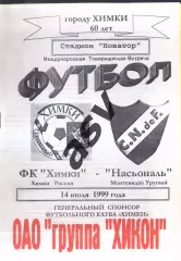 Химки Московская обл - Насьональ Монтевидео Уругвай — 16.08.1992 МТМ