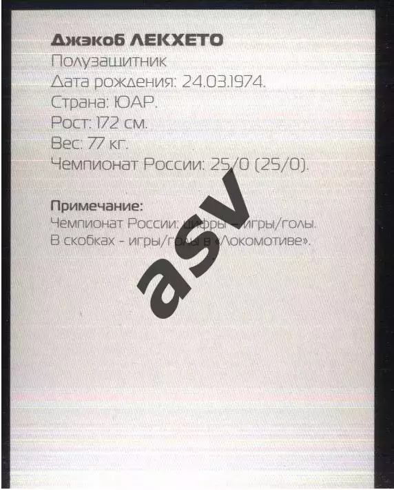 Джэкоб Лекхето / Локомотив Москва / 2002 1