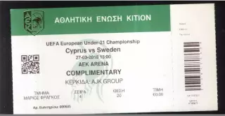 Кипр - Швеция — 27.03.2018 U-21 Отбор ЧЕ