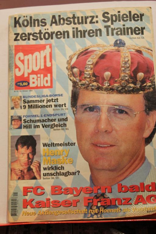 журнал Sport Bild (Спортивная картина) Германия 1994г. №41