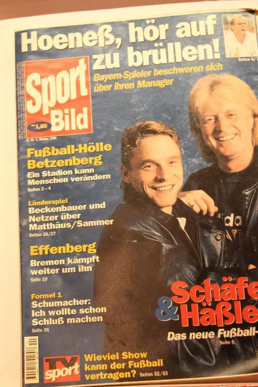 журнал Sport Bild (Спортивная картина) Германия 1994г. №40