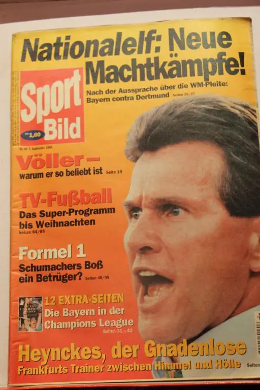 журнал Sport Bild (Спортивная картина) Германия 1994г. №36