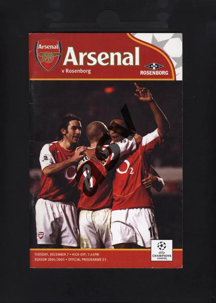 Арсенал Англия - Русенборг Норвегия 2004 Лига Чемпионов