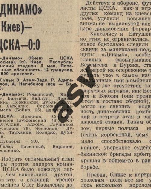 Динамо Киев - ЦСКА 05.05.1981