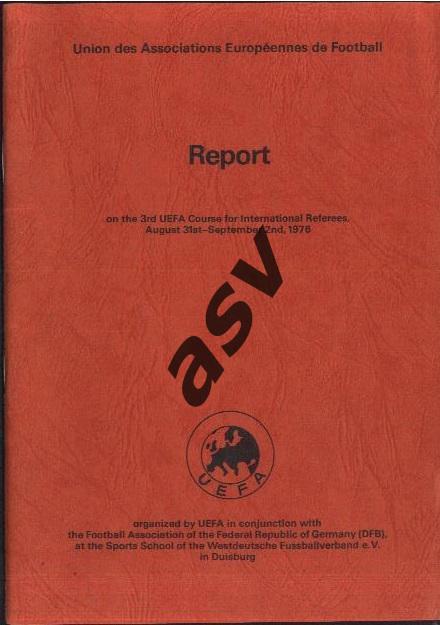 1976 Журнал УЕФА Рапорт