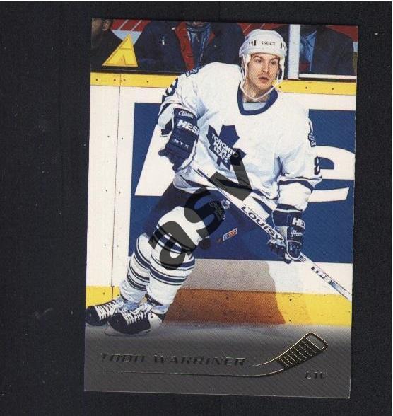 Todd Warriner/Тодд Уорринер / Toronto Maple Leafs. Pinnacle NHL 1995-1996, № 219