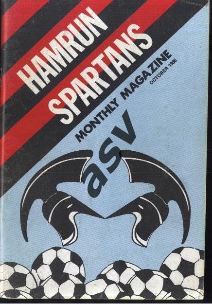 1986 Хамрун Спартанс Мальта Клубный Журнал Октябрь